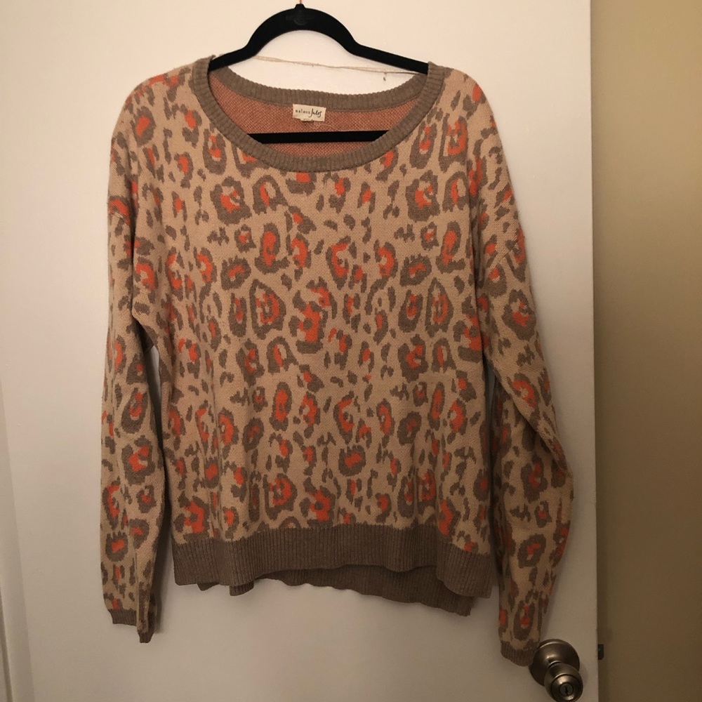 Maison Jules leopard sweater
